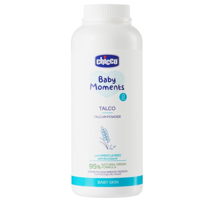 CHICCO BABY MOMENTS TALCO IN POLVERE CON AMIDO DI RISO 150 G CHICCO BABY MOMENTS TALCO IN POLVERE CON AMIDO DI RISO 150 G