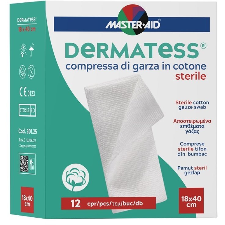 GARZA IDROFILA DERMATESS COTONE 18X40 12 PEZZI GARZA IDROFILA DERMATESS COTONE 18X40 12 PEZZI