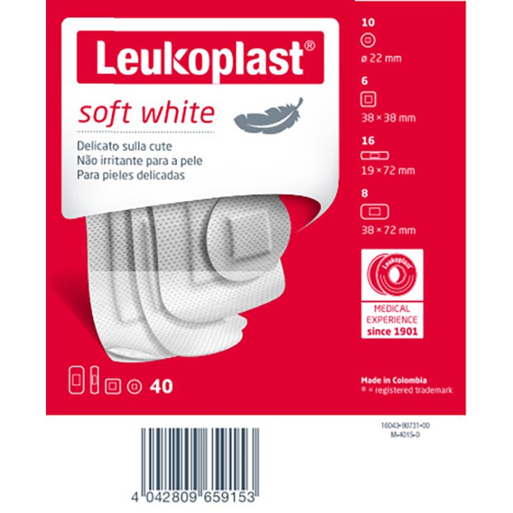 LEUKOPLAST Soft White Ass.40pz LEUKOPLAST Soft White Ass.40pz