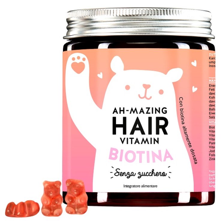 BEARS WITH BENEFITS AH-MAZING HAIR VITAMINS MIT BIOTIN SUGARFREE 45 CARAMELLE GOMMOSE BEARS WITH BENEFITS AH-MAZING HAIR VITAMINS MIT BIOTIN SUGARFREE 45 CARAMELLE GOMMOSE