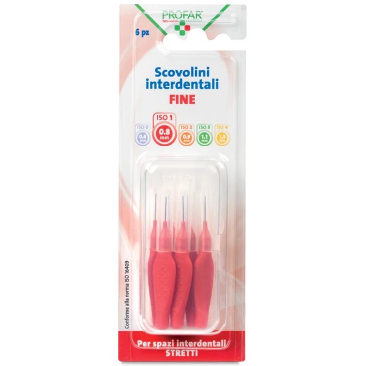 PROFAR SCOVOLINI ROSSO 0,8 6 PEZZI