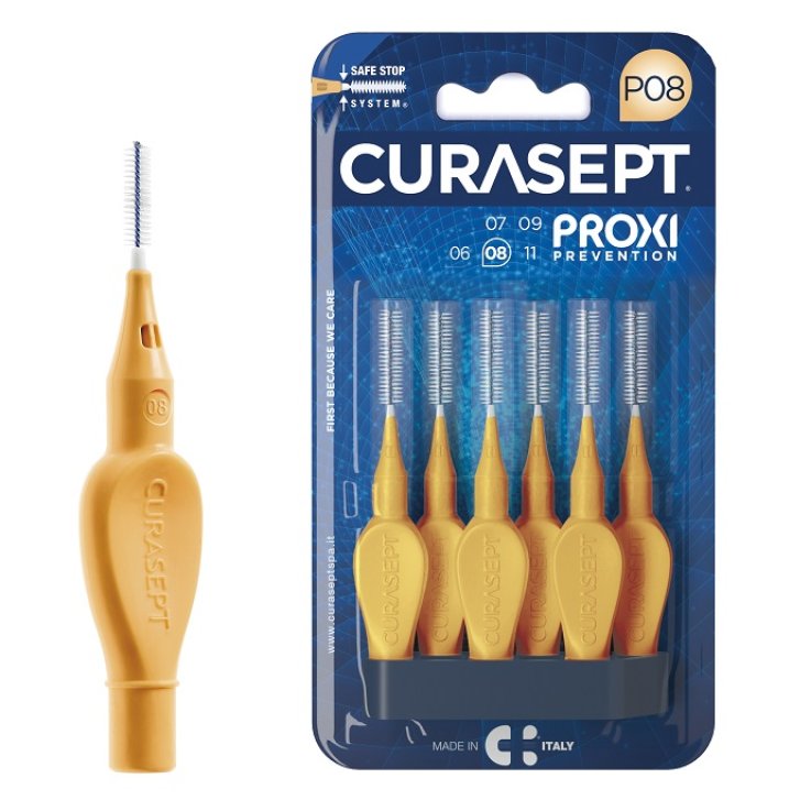 CURASEPT PROXI P08 ARANCIO CHIARO 6 PEZZI CURASEPT PROXI P08 ARANCIO CHIARO 6 PEZZI