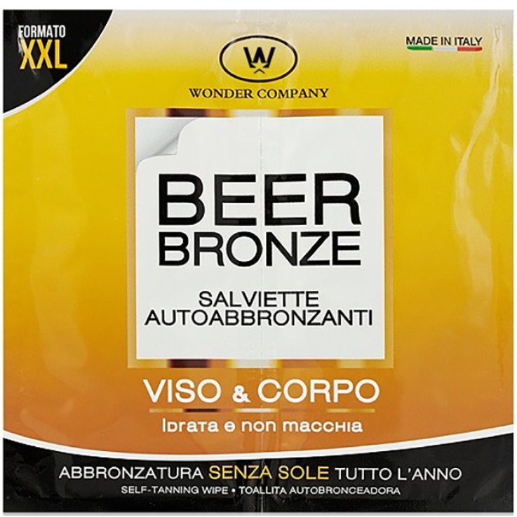 BEER BRONZE SALVIETTE AUTOABBRONZANTI 2 BUSTE