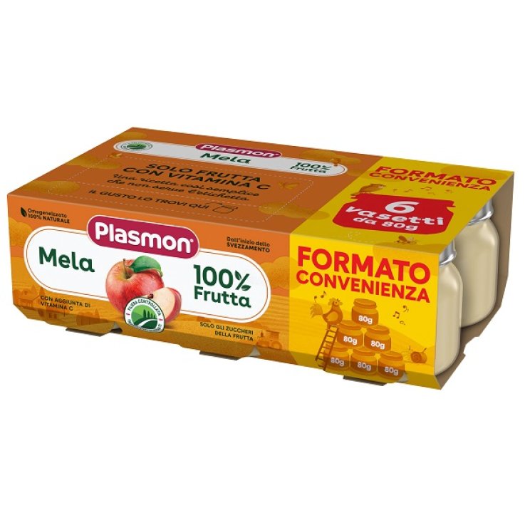 PLASMON OMOGENEIZZATO MELA 6X80 G PLASMON OMOGENEIZZATO MELA 6X80 G
