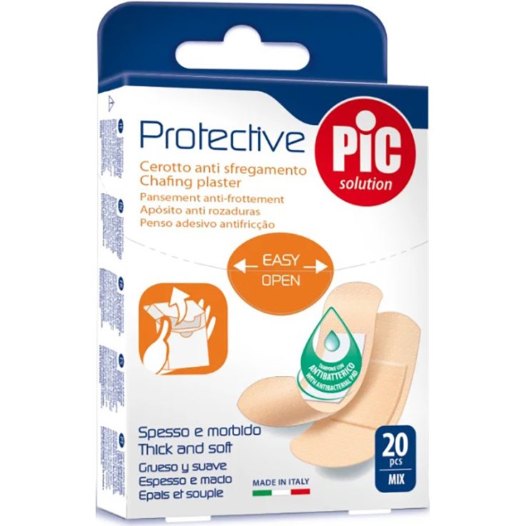 CEROTTO PIC PROTECTIVE MIX ANTIBATTERICO ANTISFREGAMENTO CONTAMPONE 20 PEZZI
