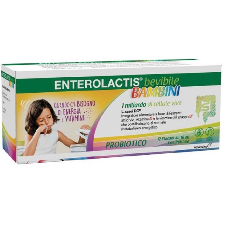 ENTEROLACTIS BAMBINI BEVIBILE 12 FLACONI DA 10 ML ENTEROLACTIS BAMBINI BEVIBILE 12 FLACONI DA 10 ML