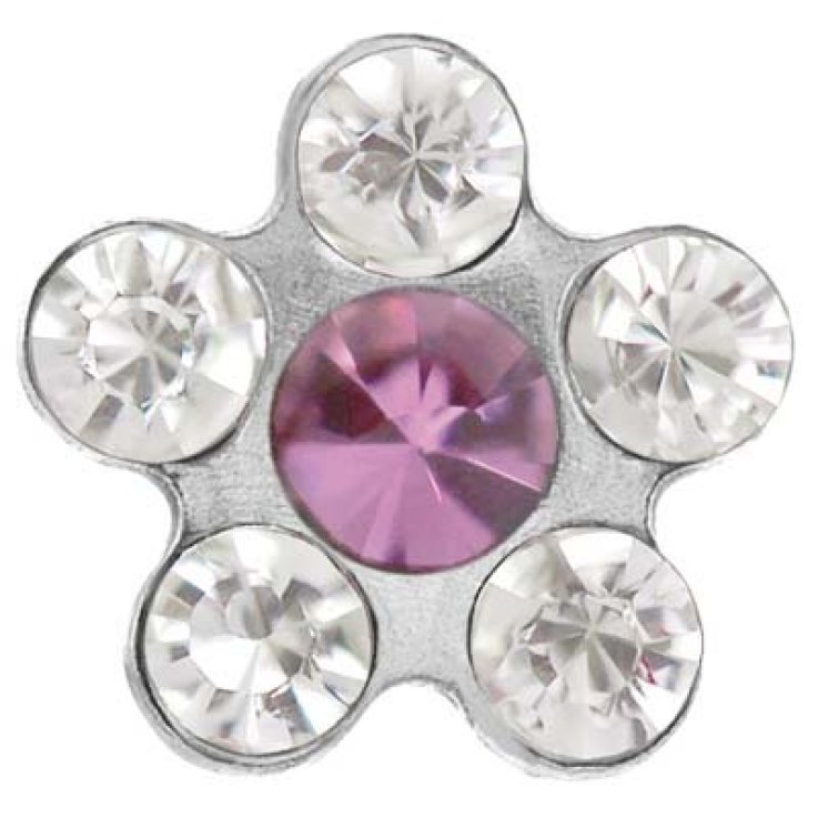 SYSTEM75 MARGHERITA CRISTALLO-ROSA 5MM ACCIAIO SYSTEM75 MARGHERITA CRISTALLO-ROSA 5MM ACCIAIO