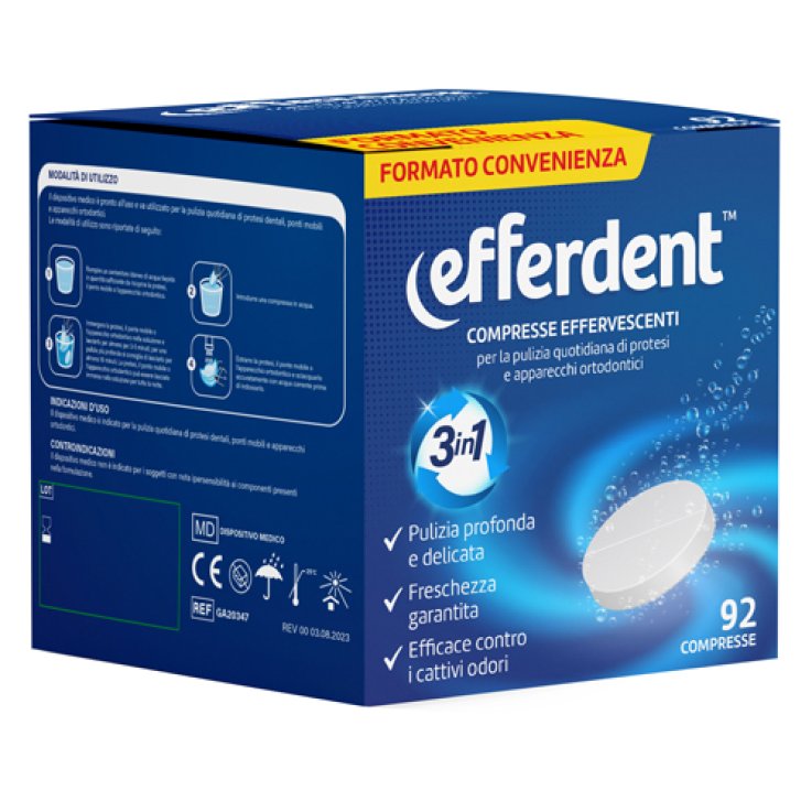 EFFERDENT 92 COMPRESSE EFFERVESCENTI EFFERDENT 92 COMPRESSE EFFERVESCENTI