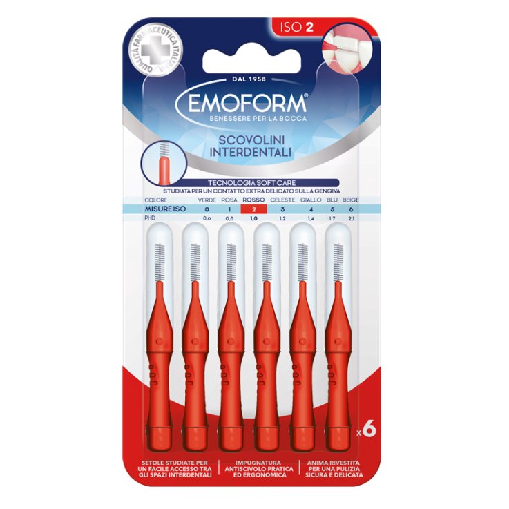 EMOFORM Scov.ISO 2 Rosso 6pz EMOFORM Scov.ISO 2 Rosso 6pz