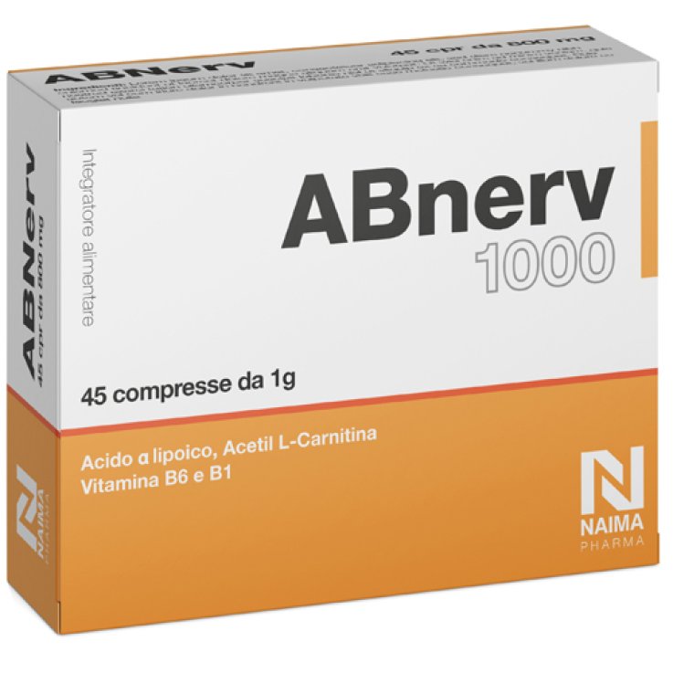 ABNERV*1000 45 Compresse 800mg ABNERV*1000 45 Compresse 800mg