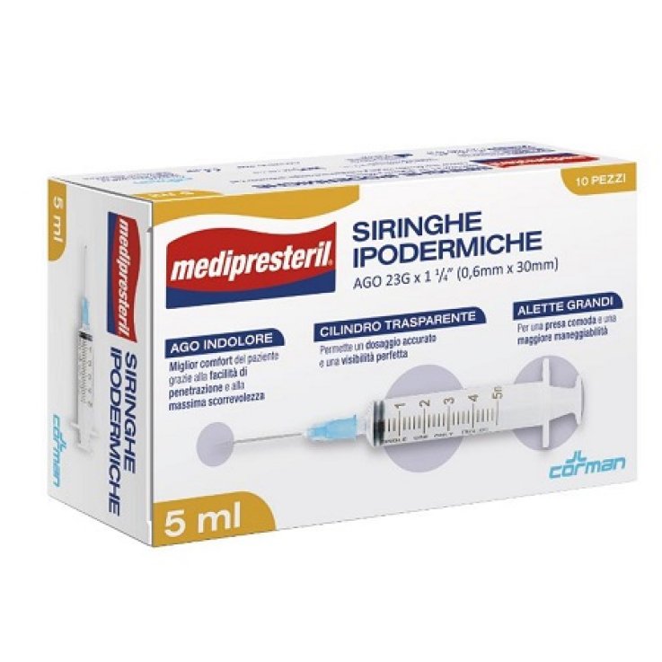SIR. 5ml 23g 10pz MEDIPREST. SIR. 5ml 23g 10pz MEDIPREST.