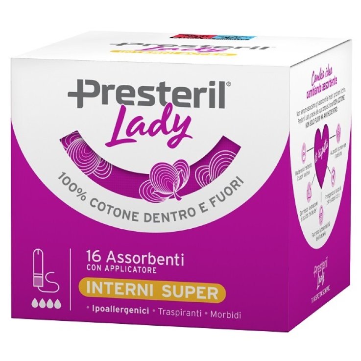 LADY PRESTERIL ASSORBENTE INTERNO COMPACT SUPER PLUS 16 PEZZI LADY PRESTERIL ASSORBENTE INTERNO COMPACT SUPER PLUS 16 PEZZI