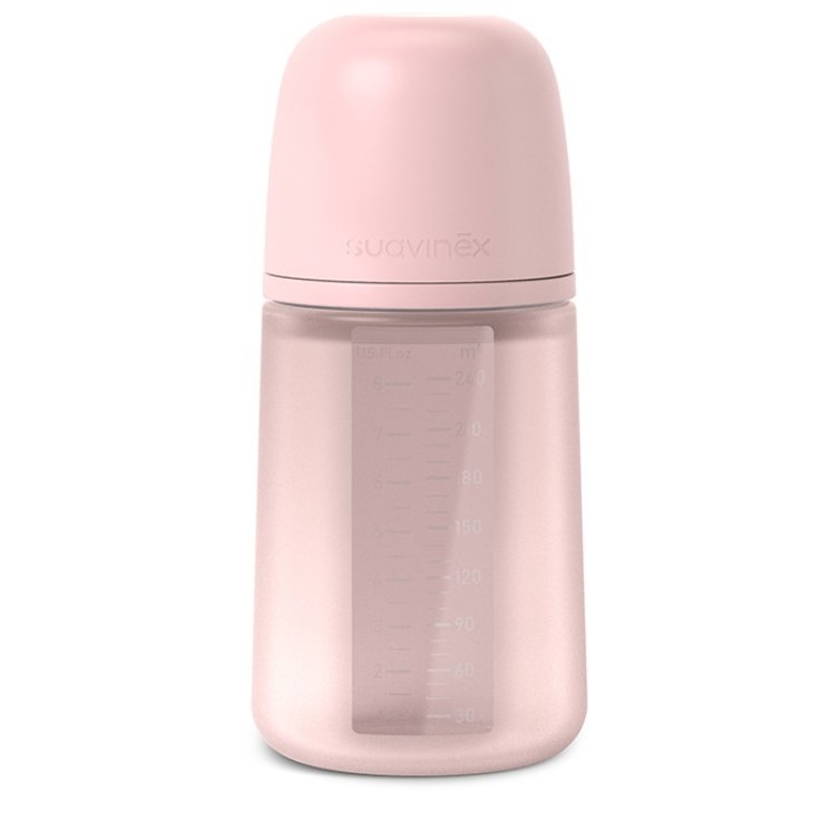 SUAVINEX COLOR ESSENCE BIBERON SILICONE DA 240ML ACQUA DI ROSA SUAVINEX COLOR ESSENCE BIBERON SILICONE DA 240ML ACQUA DI ROSA