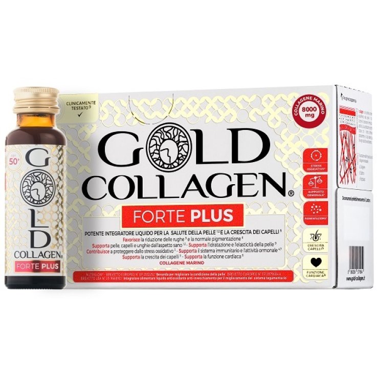 GOLD COLLAGEN FORTE PLUS 10 FLACONCINI DA 50 ML 8G COLLAGENE GOLD COLLAGEN FORTE PLUS 10 FLACONCINI DA 50 ML 8G COLLAGENE