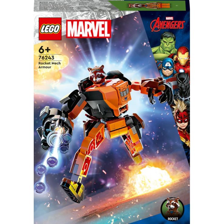 LEGO SUPER HEROES MARVEL 76243 ARMATURA MECH ROCKET