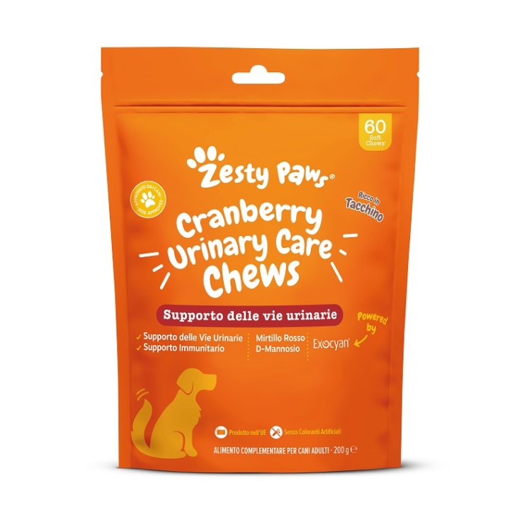 ZESTY PAWS CRANBERRY URINARY CARE 60 CHEWS ZESTY PAWS CRANBERRY URINARY CARE 60 CHEWS