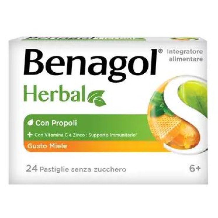 BENAGOL HERBAL MIELE 24 PASTIGLIE BENAGOL HERBAL MIELE 24 PASTIGLIE