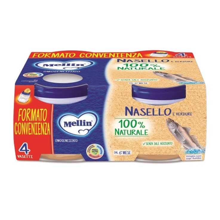 MELLIN OMOGENEIZZATO NASELLO 4X80 G MELLIN OMOGENEIZZATO NASELLO 4X80 G
