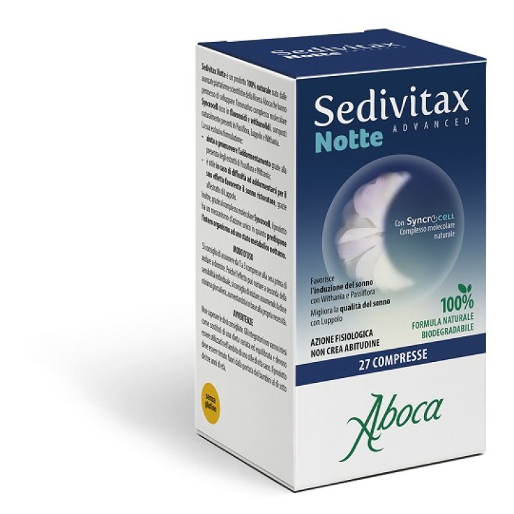 SEDIVITAX NOTTE ADVANCED 27 COMPRESSE SEDIVITAX NOTTE ADVANCED 27 COMPRESSE