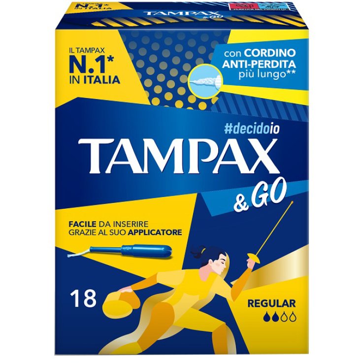 TAMPAX&GO Regular 18pz TAMPAX&GO Regular 18pz