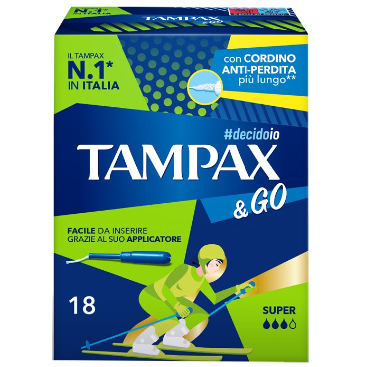 TAMPAX&GO Super 18pz TAMPAX&GO Super 18pz