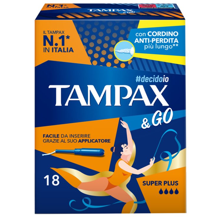 TAMPAX&GO Super Plus 18pz