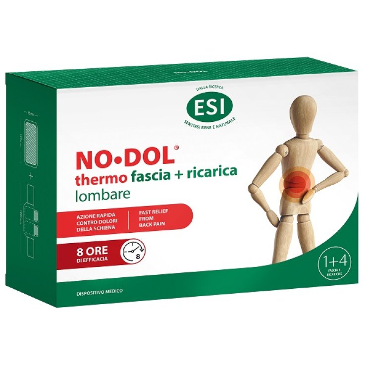 ESI NO DOL THERMO FASCIA LOMBARE 1 PEZZO + RICARICA 4 PEZZI ESI NO DOL THERMO FASCIA LOMBARE 1 PEZZO + RICARICA 4 PEZZI