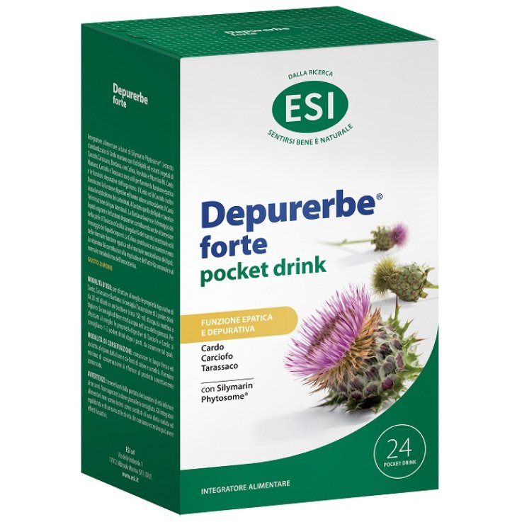 ESI DEPURERBE FORTE POCKET DRINK 24 PEZZI 20 ML ESI DEPURERBE FORTE POCKET DRINK 24 PEZZI 20 ML
