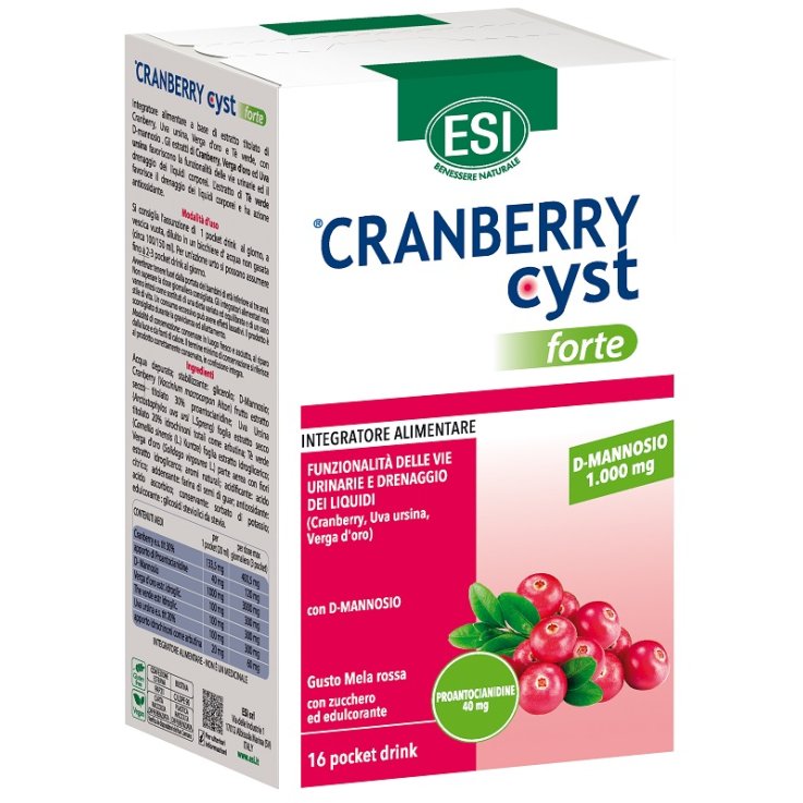 ESI CRANBERRY CYST FORTE 16 POCKET DRINK ESI CRANBERRY CYST FORTE 16 POCKET DRINK