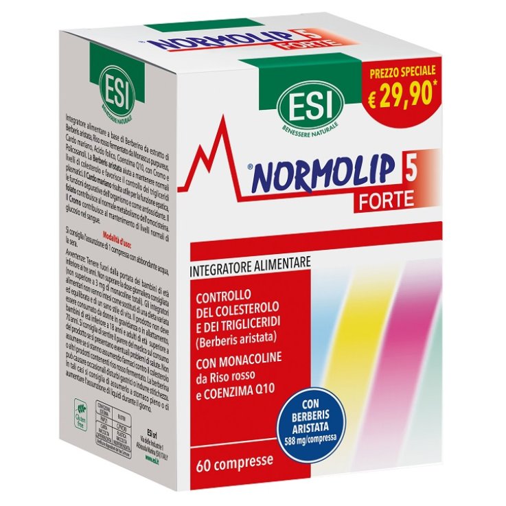 ESI NORMOLIP 5 FORTE OFFERTA 60 COMPRESSE ESI NORMOLIP 5 FORTE OFFERTA 60 COMPRESSE