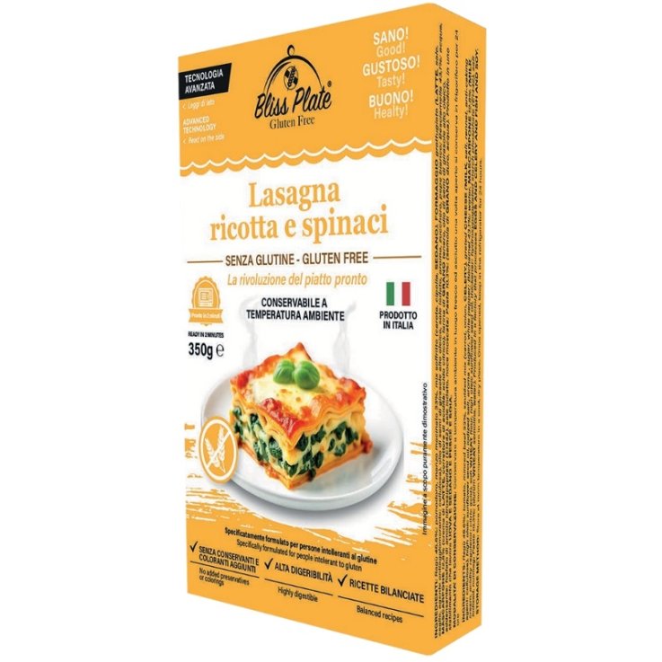 BLISS PLATE Lasagna Ric/Spin. BLISS PLATE Lasagna Ric/Spin.
