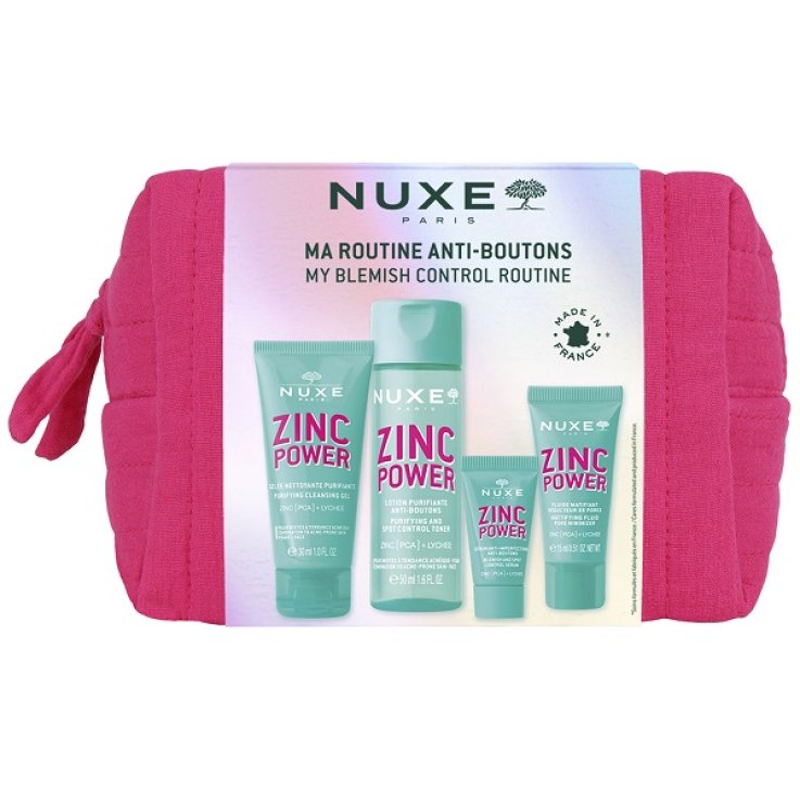 NUXE ZINC POWER TROUSSE ANTI-IMPERFEZIONI 1 FLUIDO MATTIFICANTE 40 ML + 1 GEL DETERGENTE 150 ML + 1 LOZIONE PURIFICANTE200 ML + 1 SIERO 30 ML NUXE ZINC POWER TROUSSE ANTI-IMPERFEZIONI 1 FLUIDO MATTIFICANTE 40 ML + 1 GEL DETERGENTE 150 ML + 1 LOZIONE PURIFICANTE200 ML + 1 SIERO 30 ML
