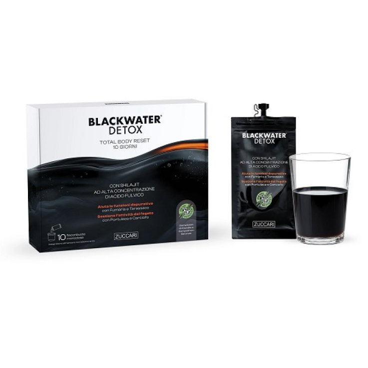BLACK WATER DETOX 10 BUSTE DA 20 ML BLACK WATER DETOX 10 BUSTE DA 20 ML
