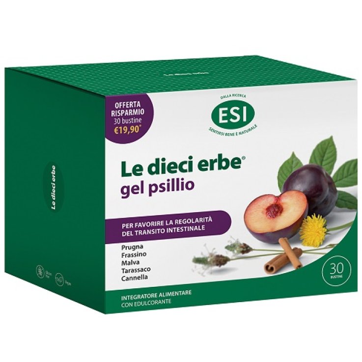 ESI LE DIECI ERBE GEL PSILLIO OFFERTA RISPARMIO 30 BUSTINE ESI LE DIECI ERBE GEL PSILLIO OFFERTA RISPARMIO 30 BUSTINE