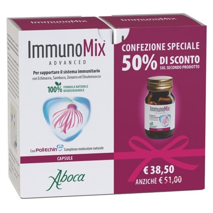 IMMUNOMIX ADVANCED 50 CAPSULE RM CONFEZIONE SPECIALE 2 PEZZI IMMUNOMIX ADVANCED 50 CAPSULE RM CONFEZIONE SPECIALE 2 PEZZI