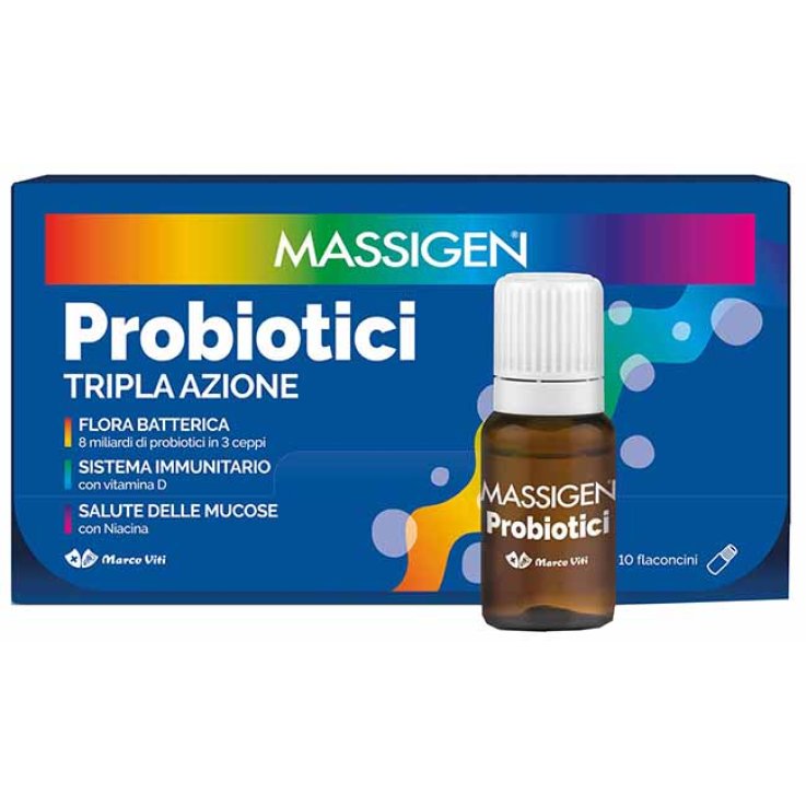 MASSIGEN PROBIOTICI 10 FLACONCINI X 8 ML MASSIGEN PROBIOTICI 10 FLACONCINI X 8 ML