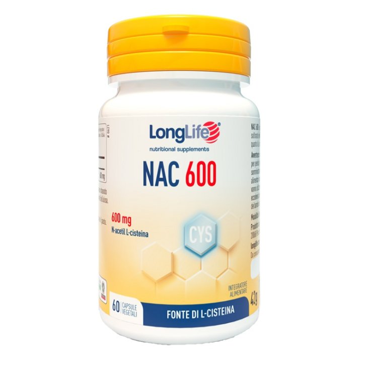 LONGLIFE NAC 60 Cps 600mg LONGLIFE NAC 60 Cps 600mg