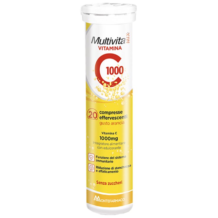 MULTIVITAMIX VIT C 1000 20 COMPRESSE EFFERVESCENTI MULTIVITAMIX VIT C 1000 20 COMPRESSE EFFERVESCENTI