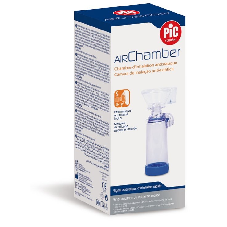 CAMERA INALAZIONE ANTISTATICA PIC SOLUTION AIR CHAMBER MASCHERINA FACCIALE IN SILICONE PICCOLA S 0-1 ANNO CAMERA INALAZIONE ANTISTATICA PIC SOLUTION AIR CHAMBER MASCHERINA FACCIALE IN SILICONE PICCOLA S 0-1 ANNO