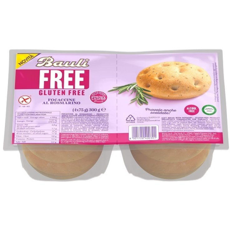 BAULI FREE Focaccine Rosmarino BAULI FREE Focaccine Rosmarino