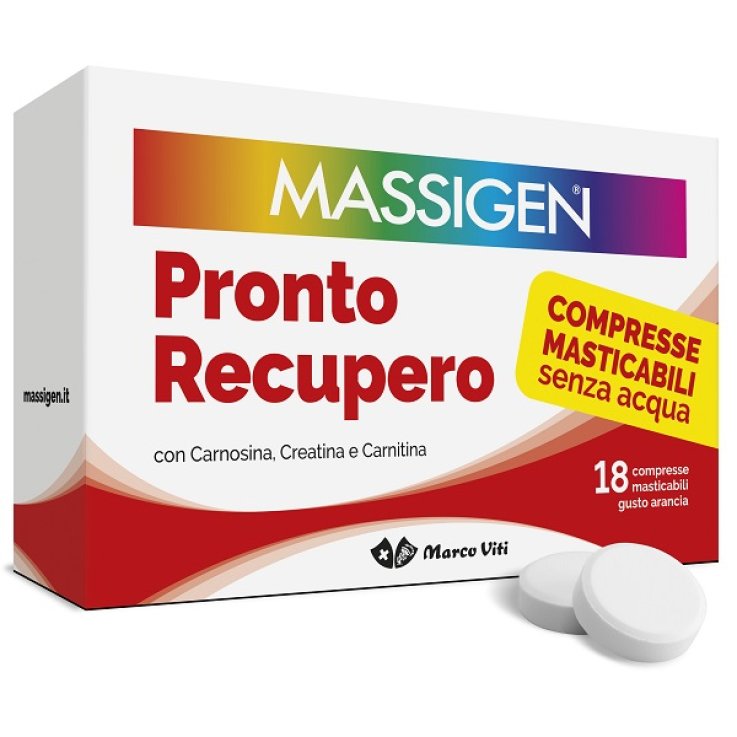 MASSIGEN PRONTO RECUPERO 18 COMPRESSE MASTICABILI MASSIGEN PRONTO RECUPERO 18 COMPRESSE MASTICABILI