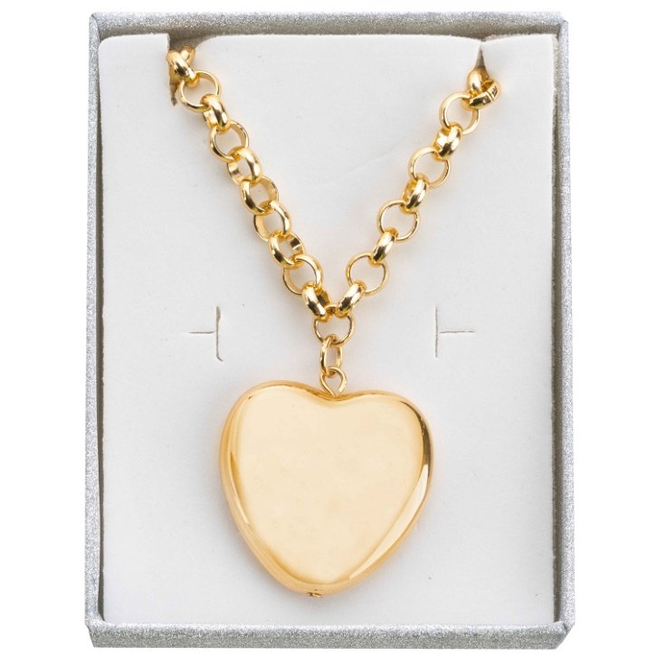 COLLANA CUORE PIENO ORO