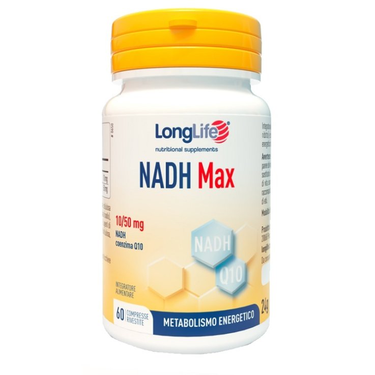 LONGLIFE NADH MAX 60 Cpr LONGLIFE NADH MAX 60 Cpr