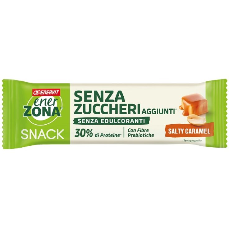 ENERZONA SNACK SALTY CARAMEL RICOPERTA DI CACAO CON LATTE 33G