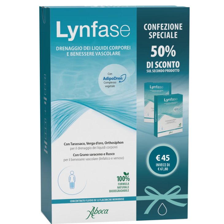 LYNFASE FLACONCINI CONFEZIONE SPECIALE 1+1 LYNFASE FLACONCINI CONFEZIONE SPECIALE 1+1