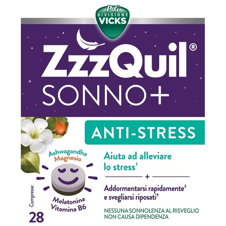 ZZZQUIL Sonno+ A/Stress 28 Cpr ZZZQUIL Sonno+ A/Stress 28 Cpr