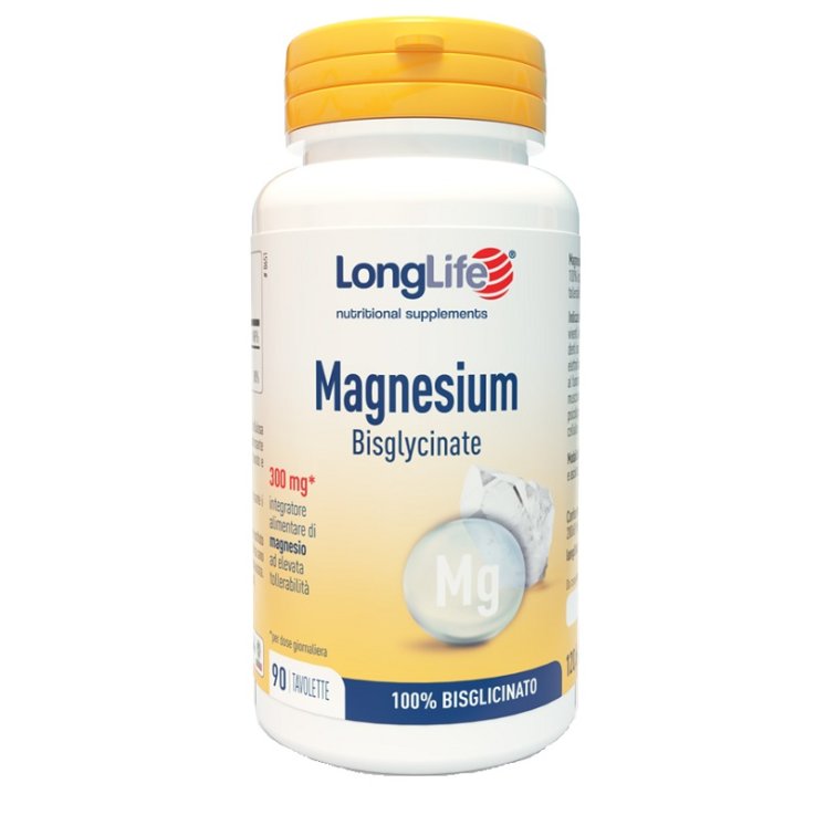 LONGLIFE MAGNESIUM BISGLYCINATE 90 TAVOLETTE SENZA GLUTINE LONGLIFE MAGNESIUM BISGLYCINATE 90 TAVOLETTE SENZA GLUTINE