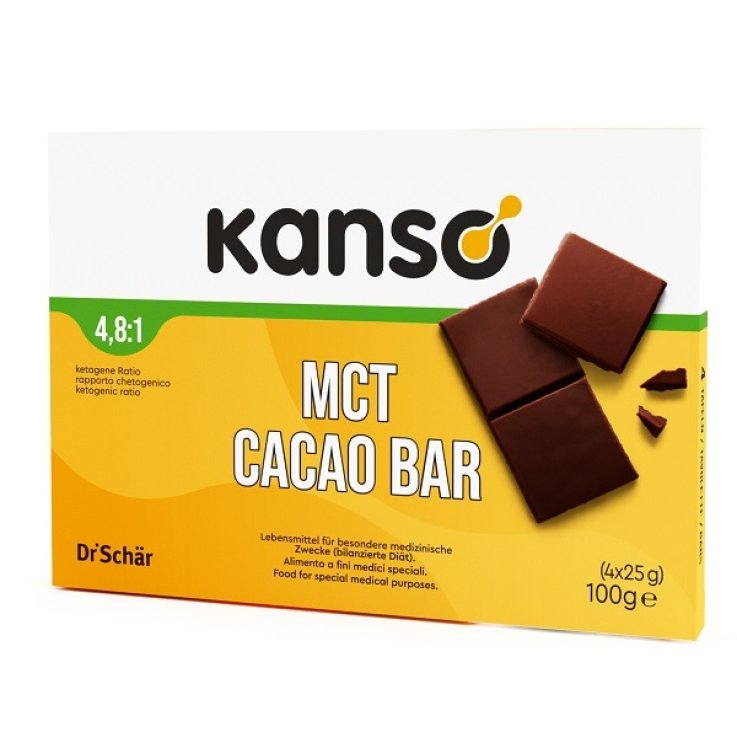 KANSO MCT CACAO BAR 4X25G KANSO MCT CACAO BAR 4X25G