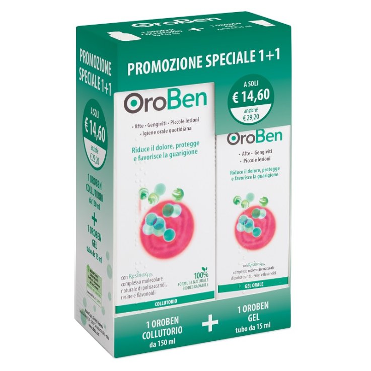 OROBEN COLLUTORIO + GEL CONFEZIONE SPECIALE 1+1 OROBEN COLLUTORIO + GEL CONFEZIONE SPECIALE 1+1