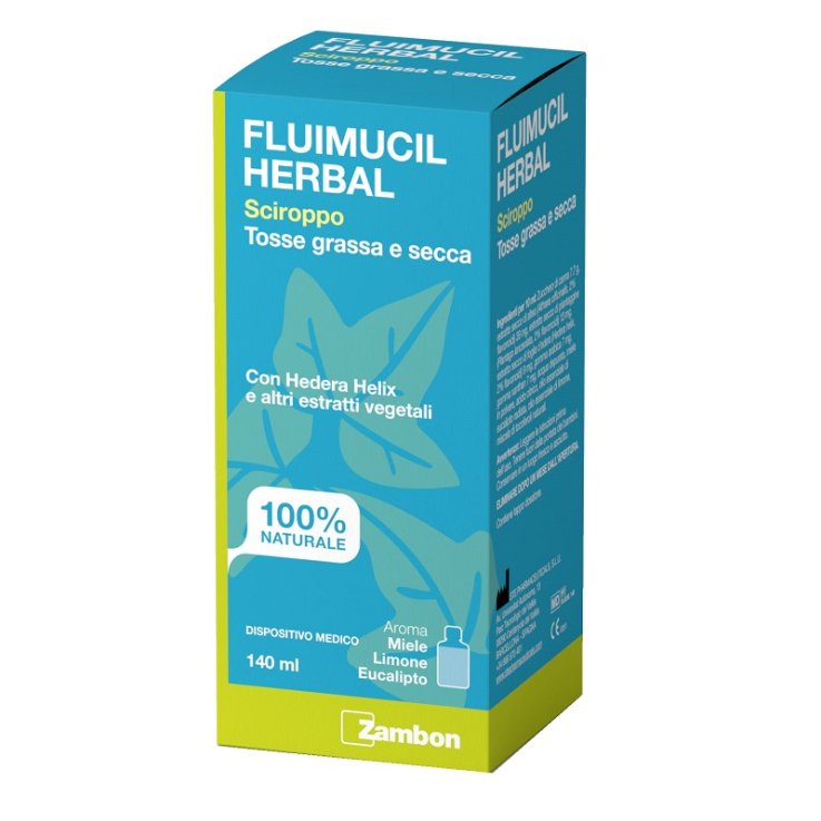 FLUIMUCIL HERBAL SCIROPPO TOSSE GRASSA E SECCA 140 ML AROMAMIELE LIMONE EUCALIPTO SENZA GLUTINE SENZA LATTOSIO FLUIMUCIL HERBAL SCIROPPO TOSSE GRASSA E SECCA 140 ML AROMAMIELE LIMONE EUCALIPTO SENZA GLUTINE SENZA LATTOSIO